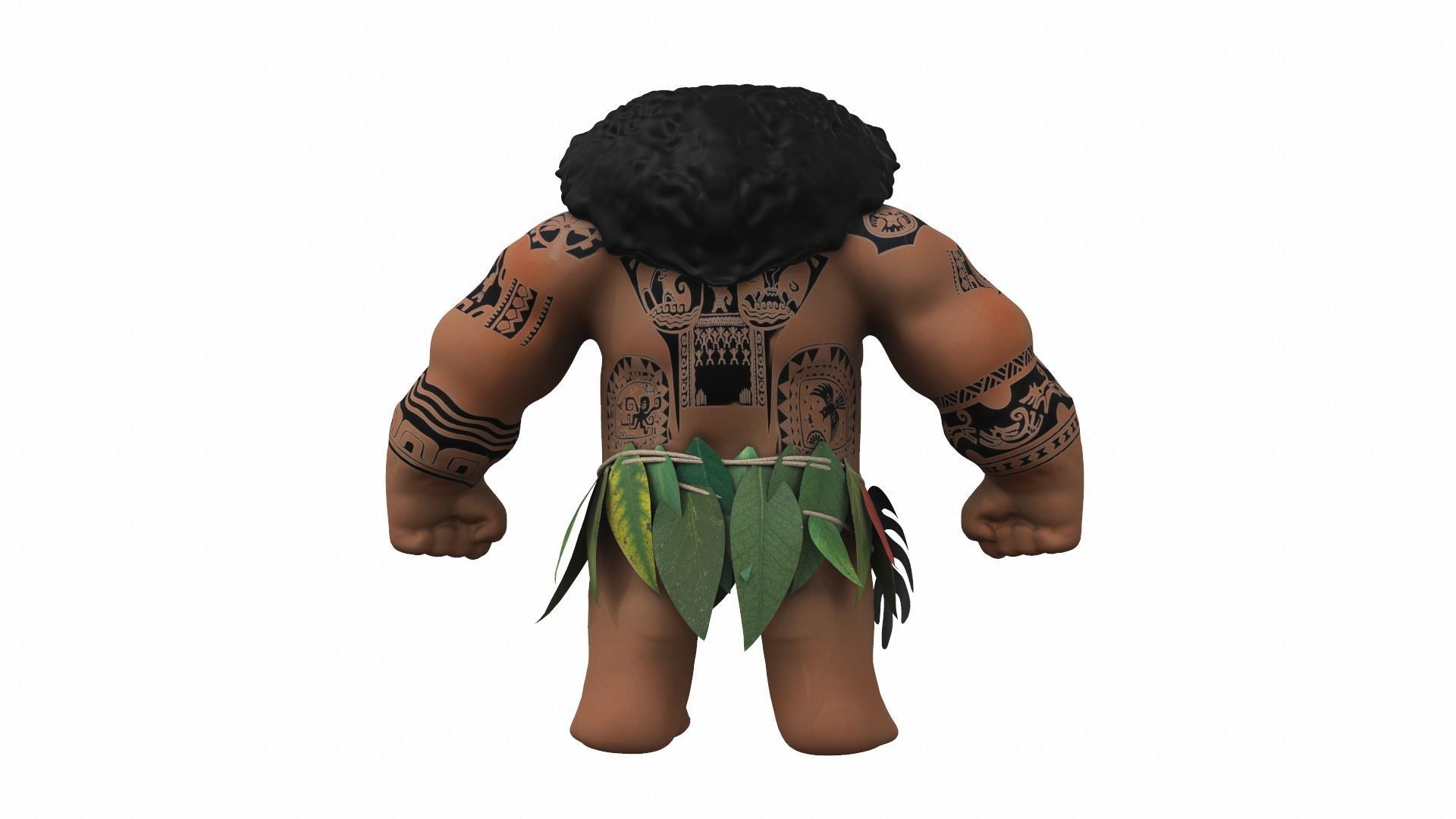 Maui from the cartoon Moana 3D model_3