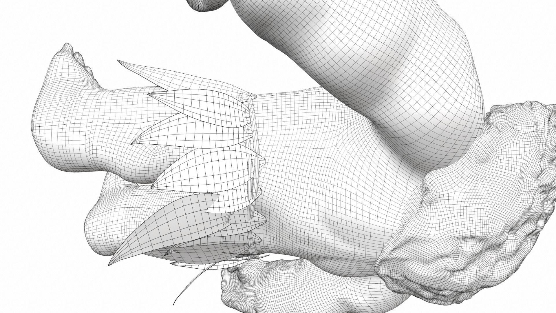 Maui from the cartoon Moana 3D model_25