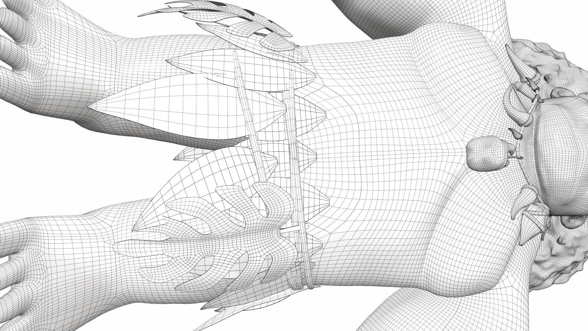 Maui from the cartoon Moana 3D model_29