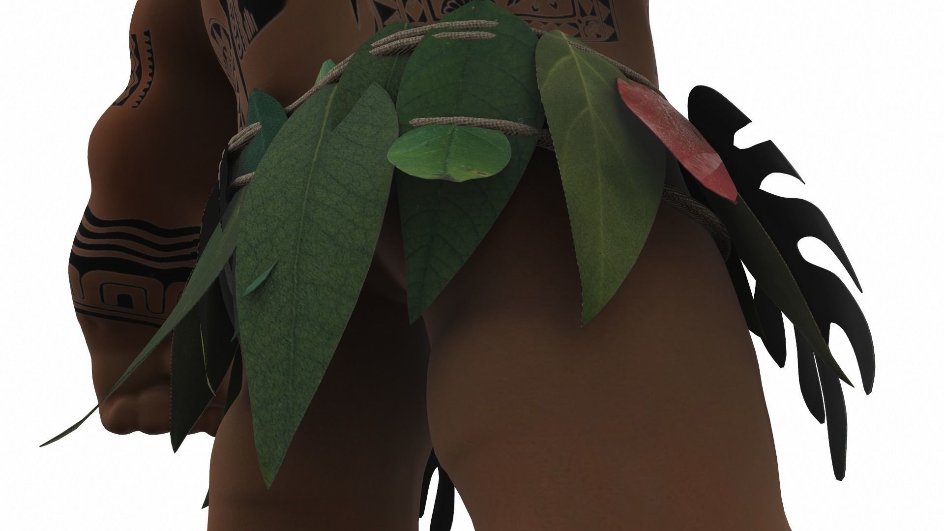 Maui from the cartoon Moana 3D model_19