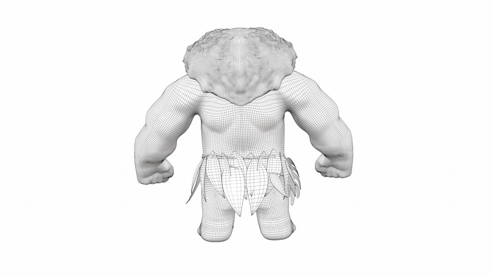 Maui from the cartoon Moana 3D model_22