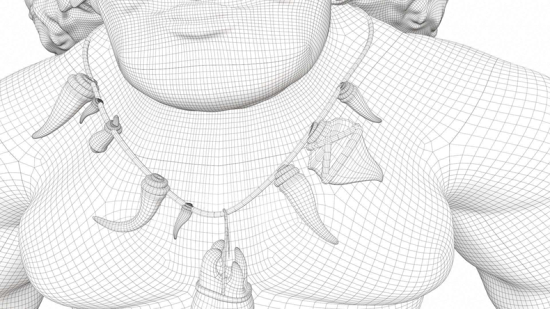 Maui from the cartoon Moana 3D model_30