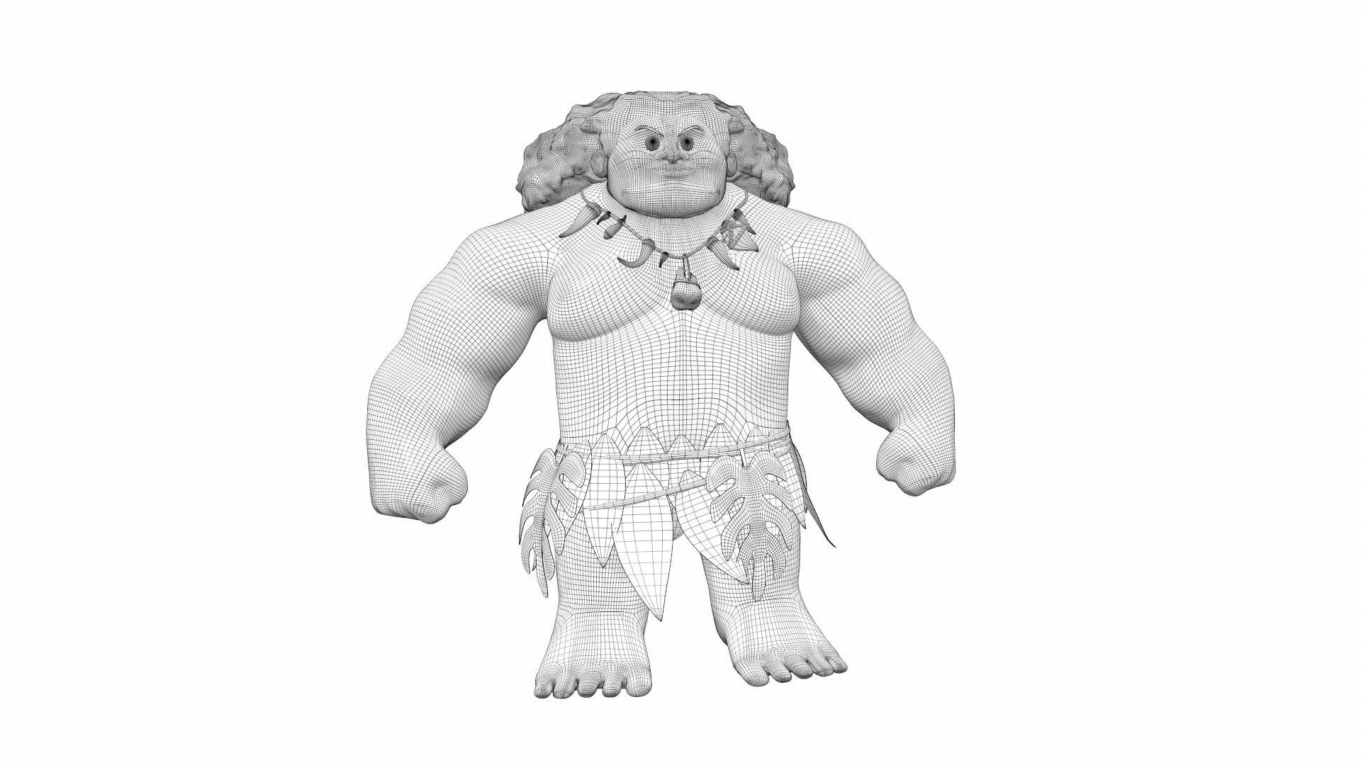 Maui from the cartoon Moana 3D model_21