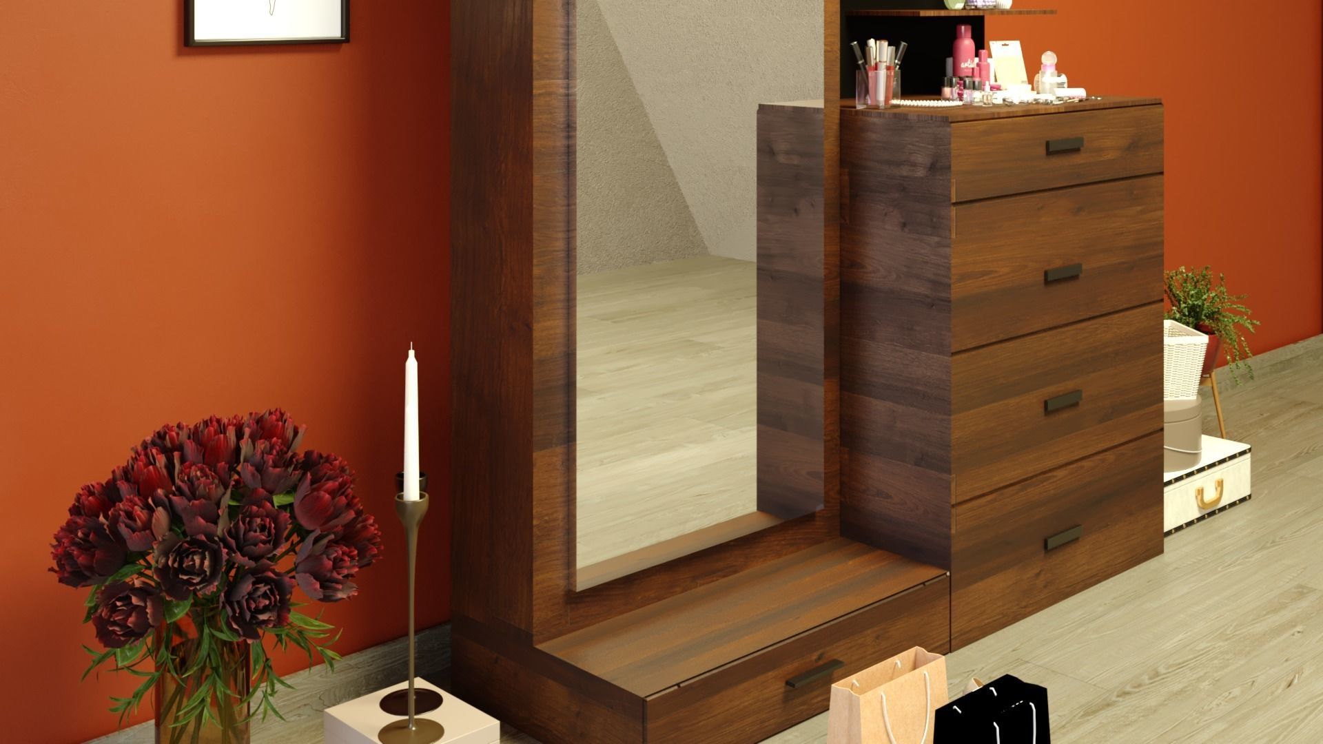 Dressing table 3D model_4
