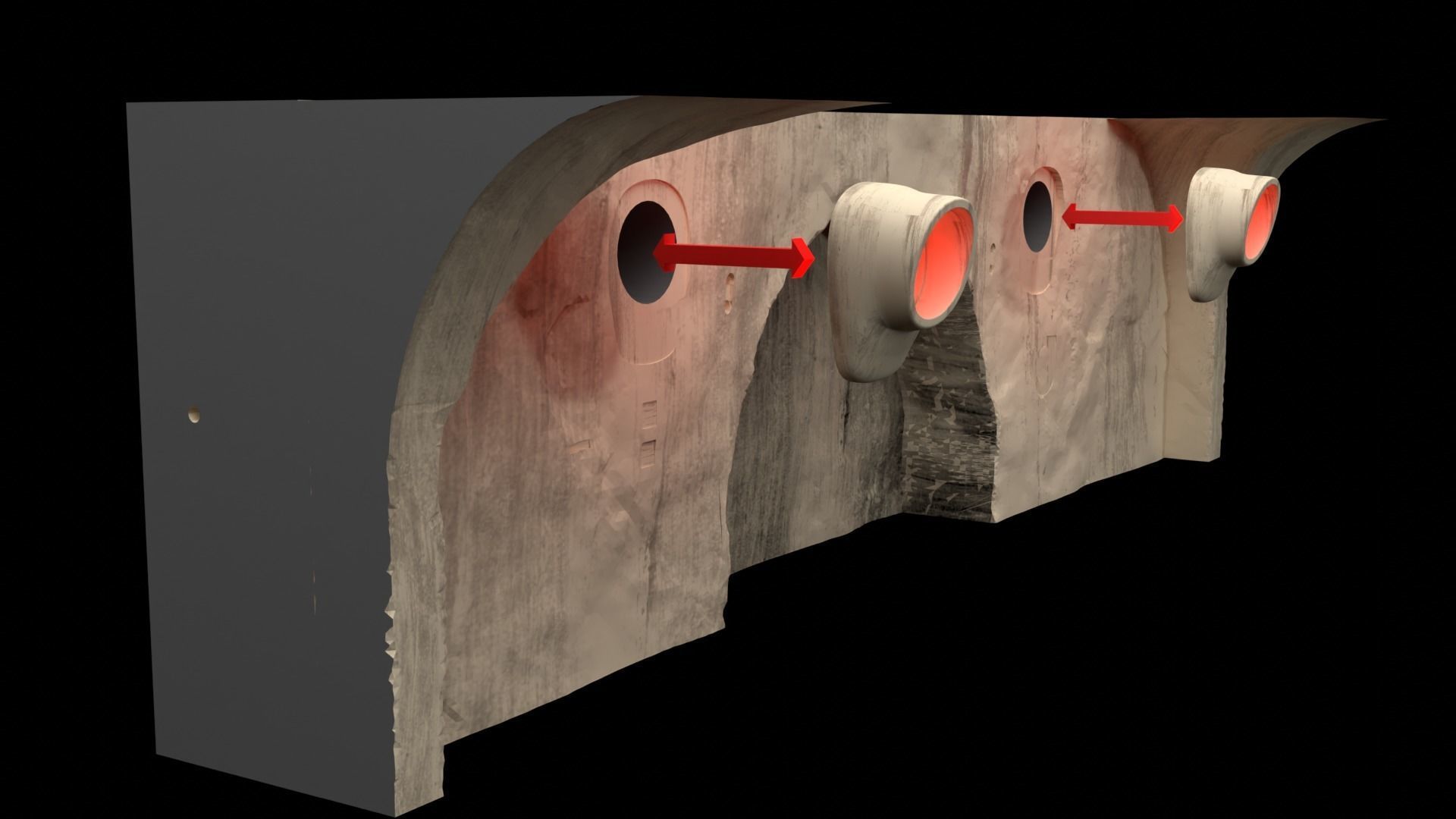 Jabbas Throne Area - small - 1-12 Blackseries 3D print model_23