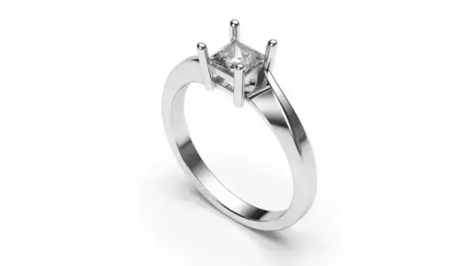 solitaire with ring sizes  8 part S68