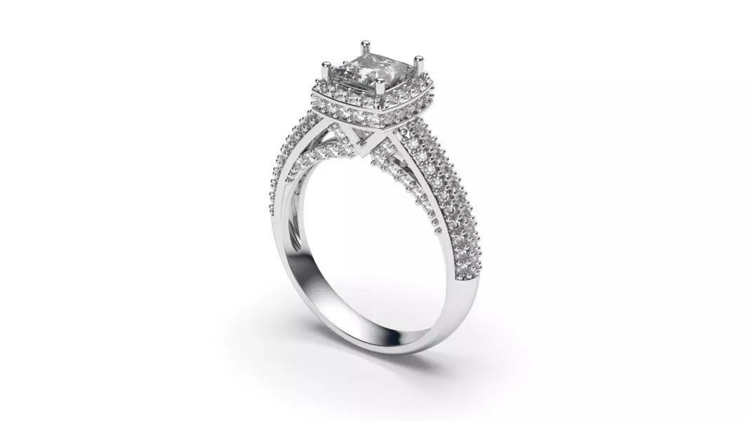 solitaire with ring sizes 8 part S70 3D print model