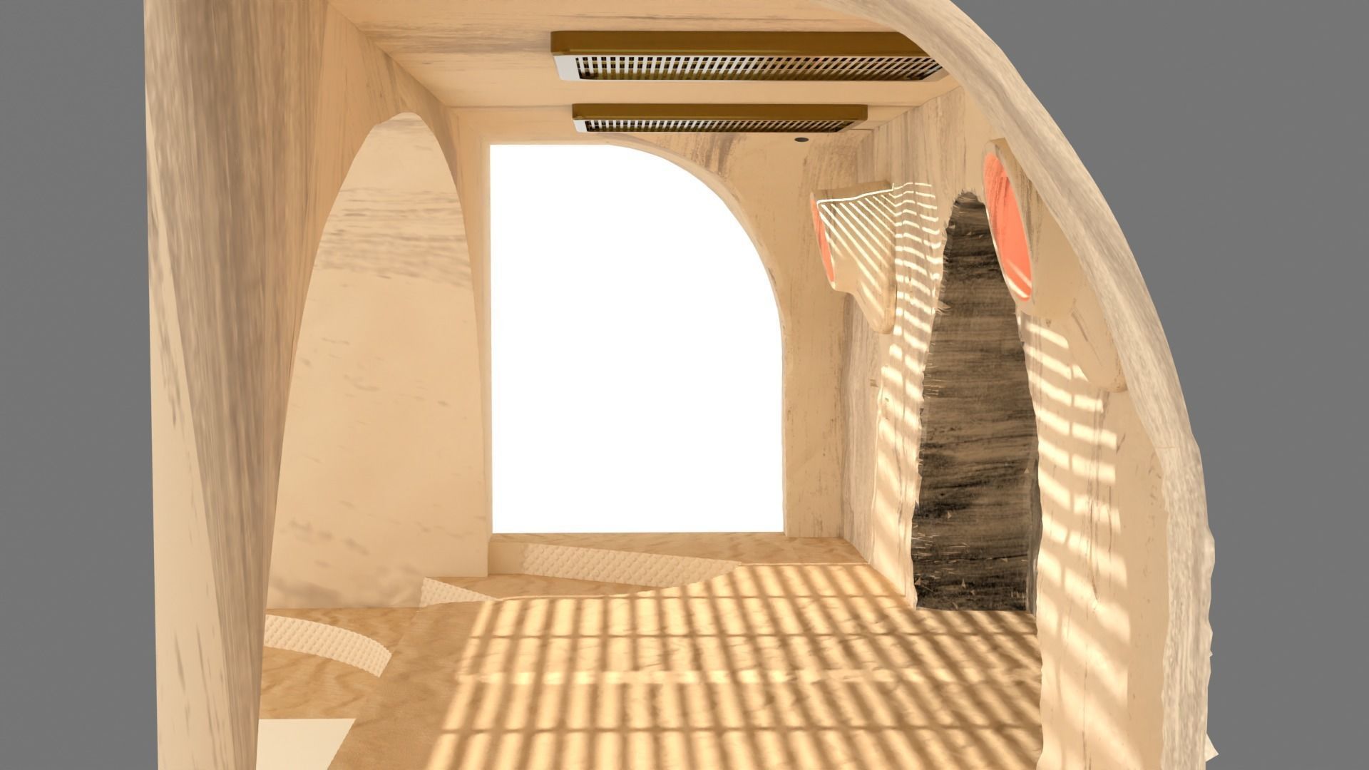 Jabbas Throne Area - small - 1-6 Hottoys 3D print model_5