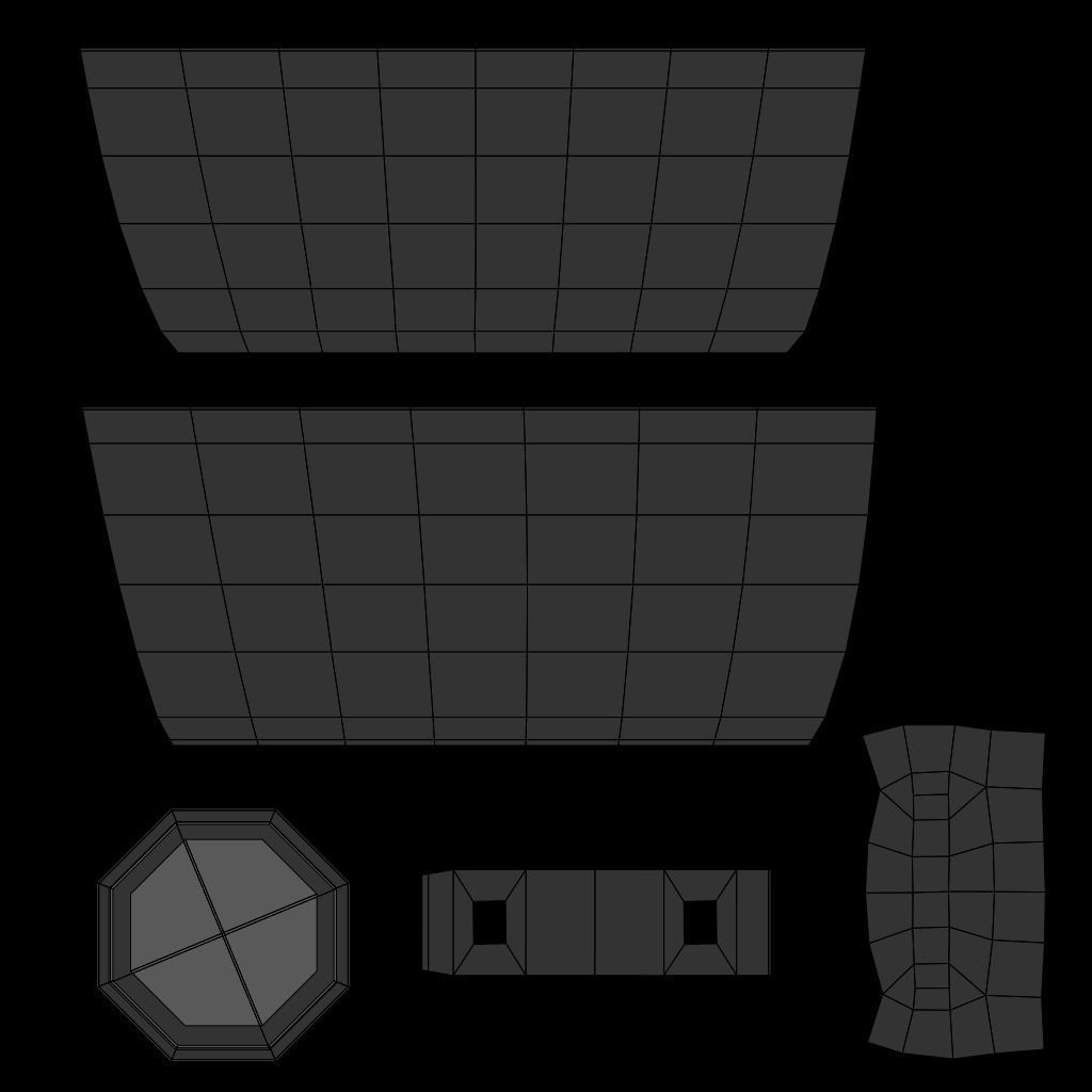 Mug - Caneca Low-poly 3D model_2