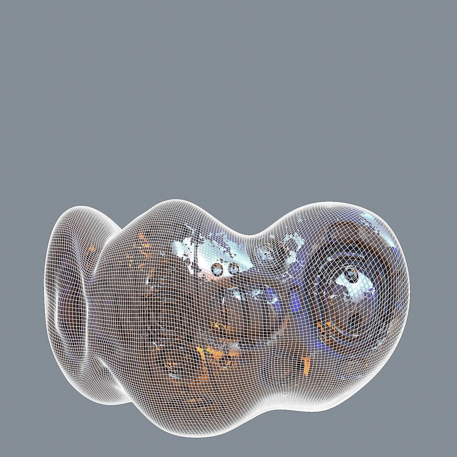 Gas mask helmet 3d model scifi Low-poly Low-poly 3D model_7