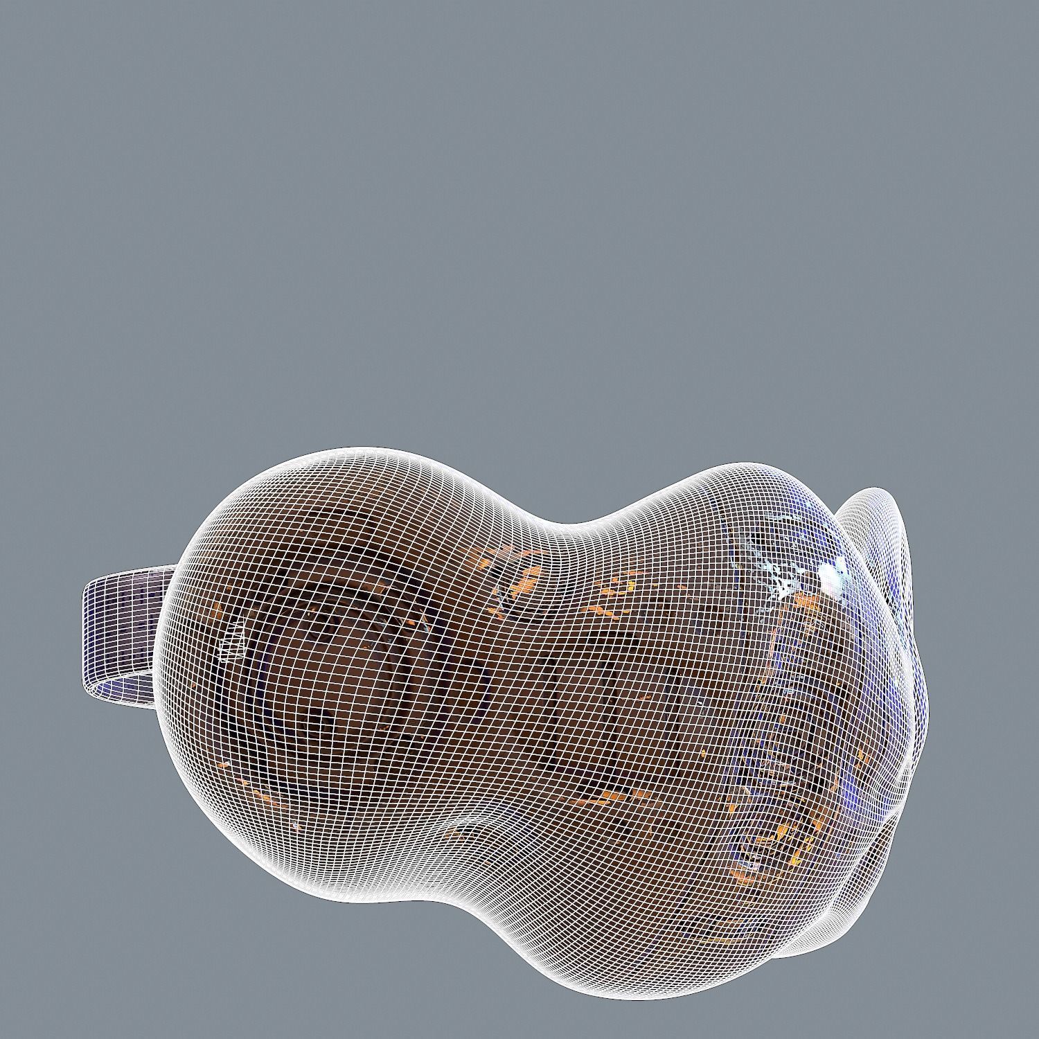 Gas mask helmet 3d model scifi Low-poly Low-poly 3D model_6