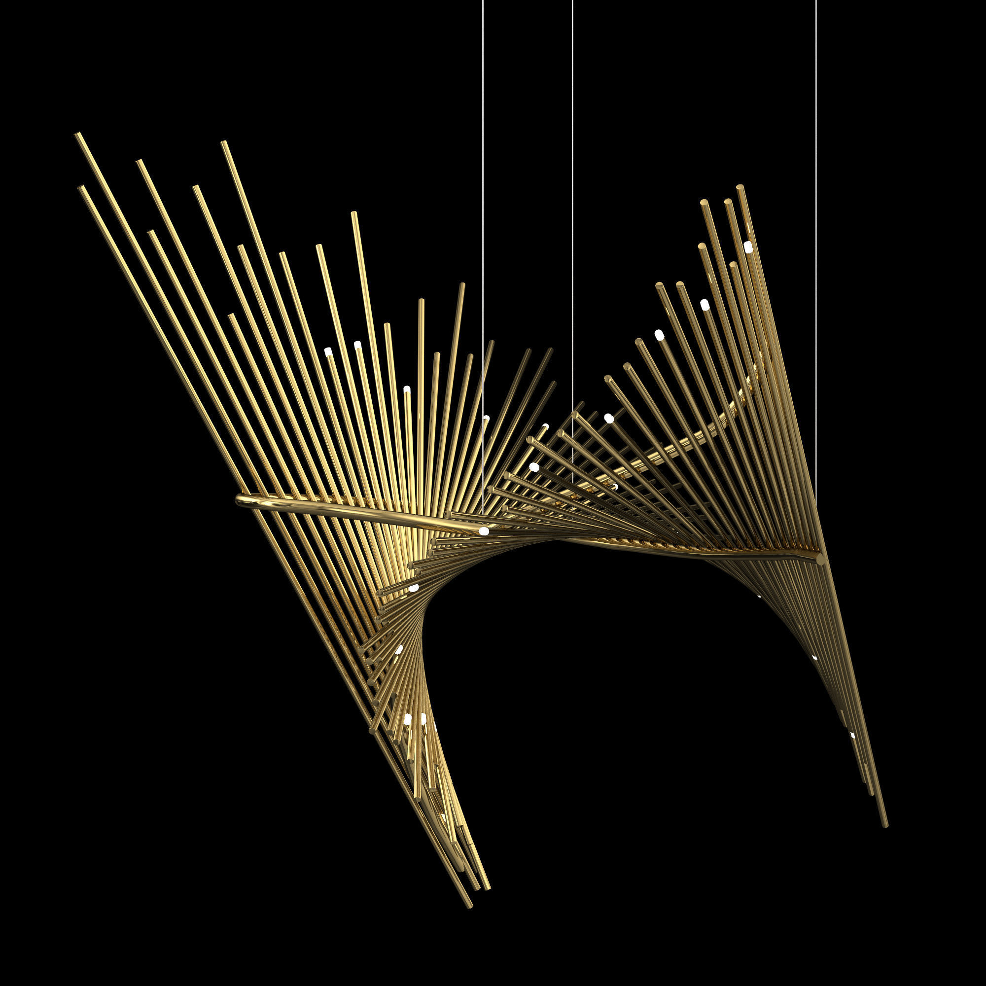 Lobby Chandelier 3D model_3