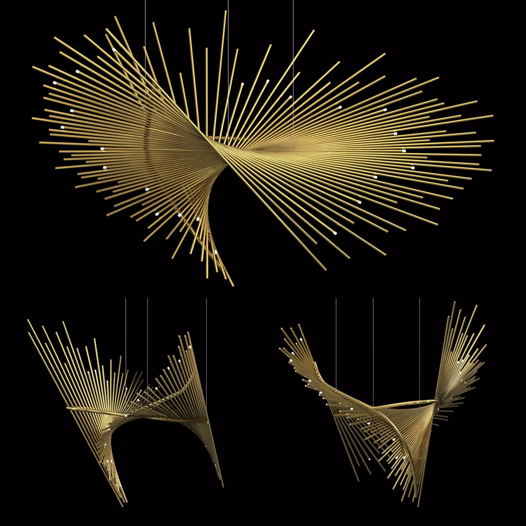 Lobby Chandelier 3D model_0