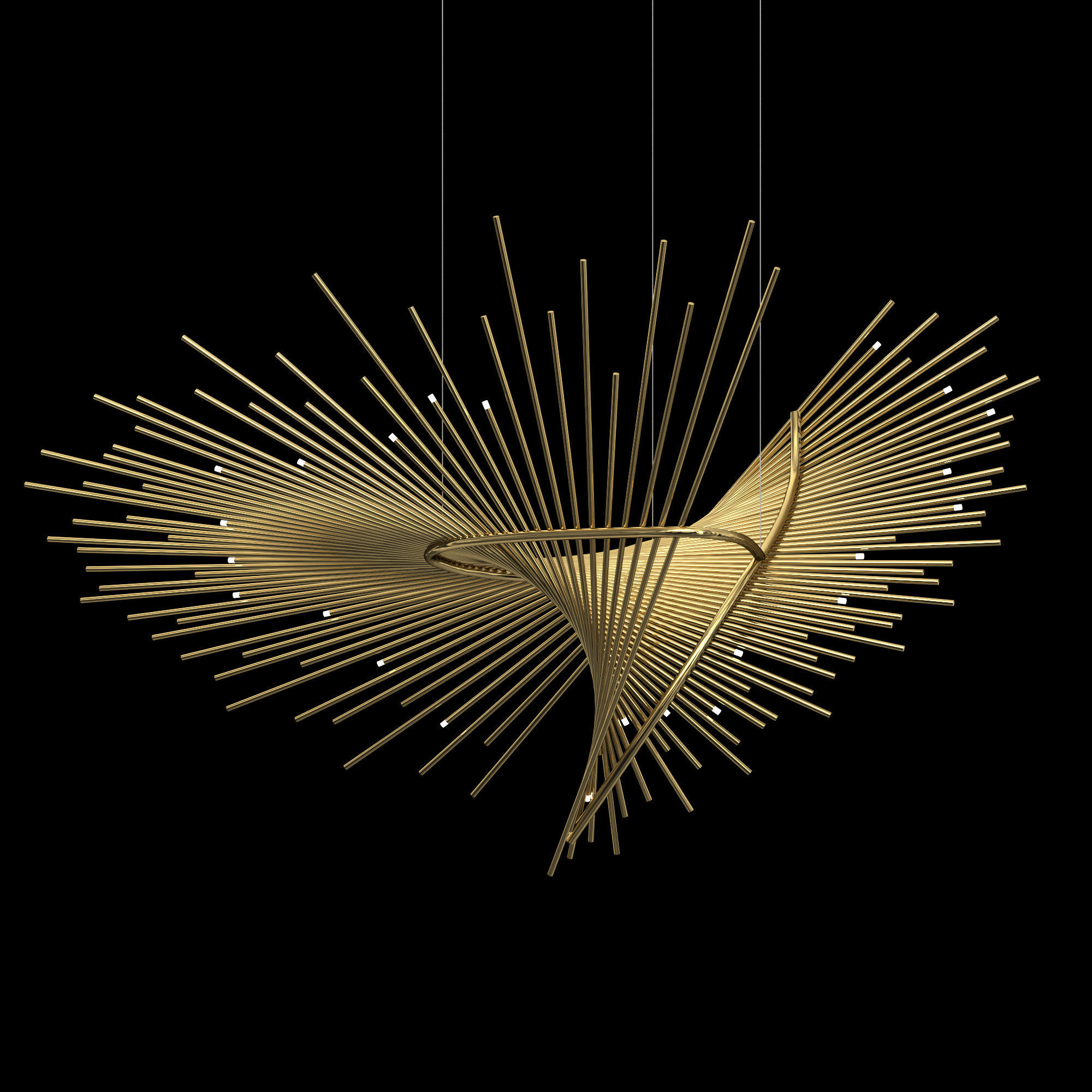 Lobby Chandelier 3D model_5