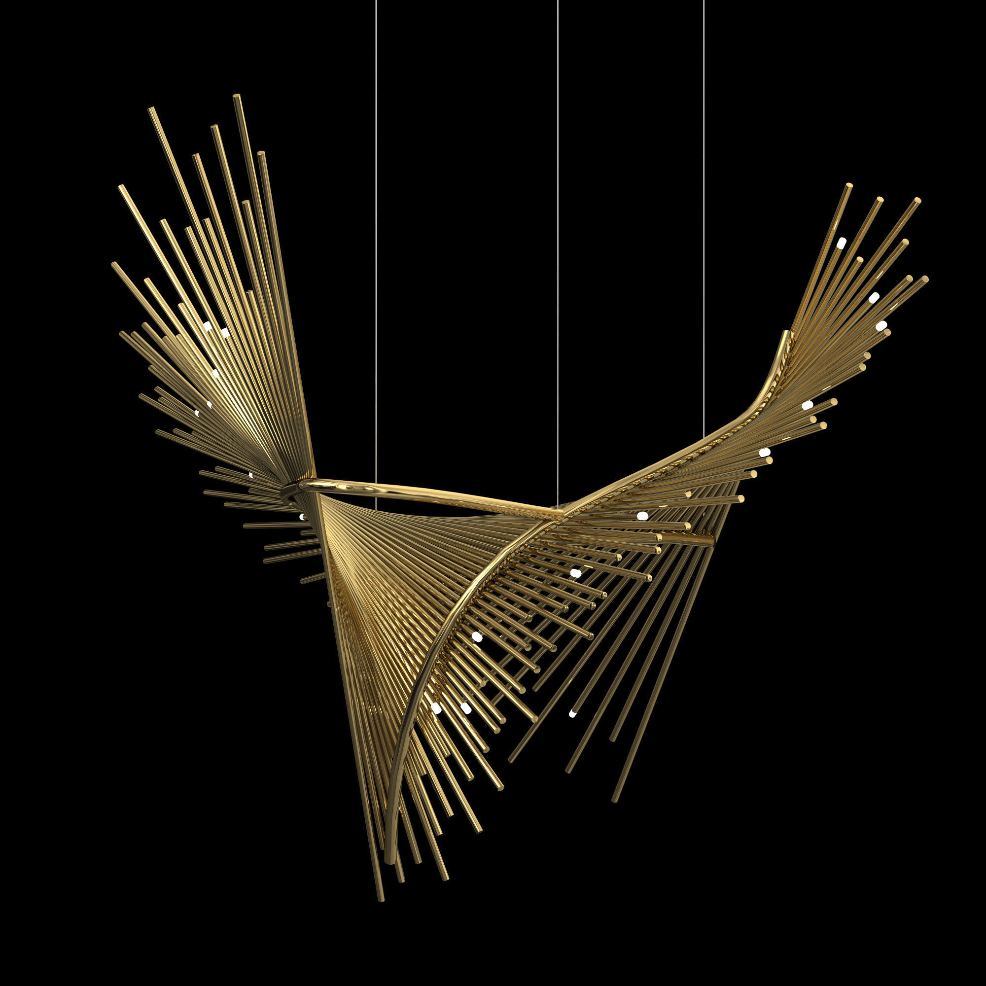 Lobby Chandelier 3D model_1