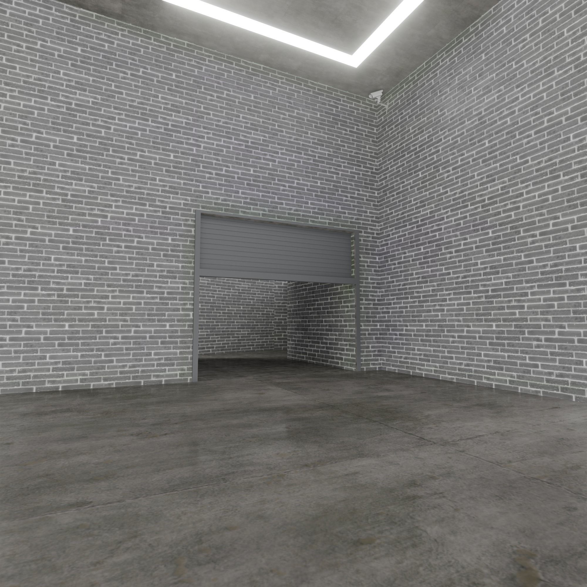 Loft Interior garage 3D model_11