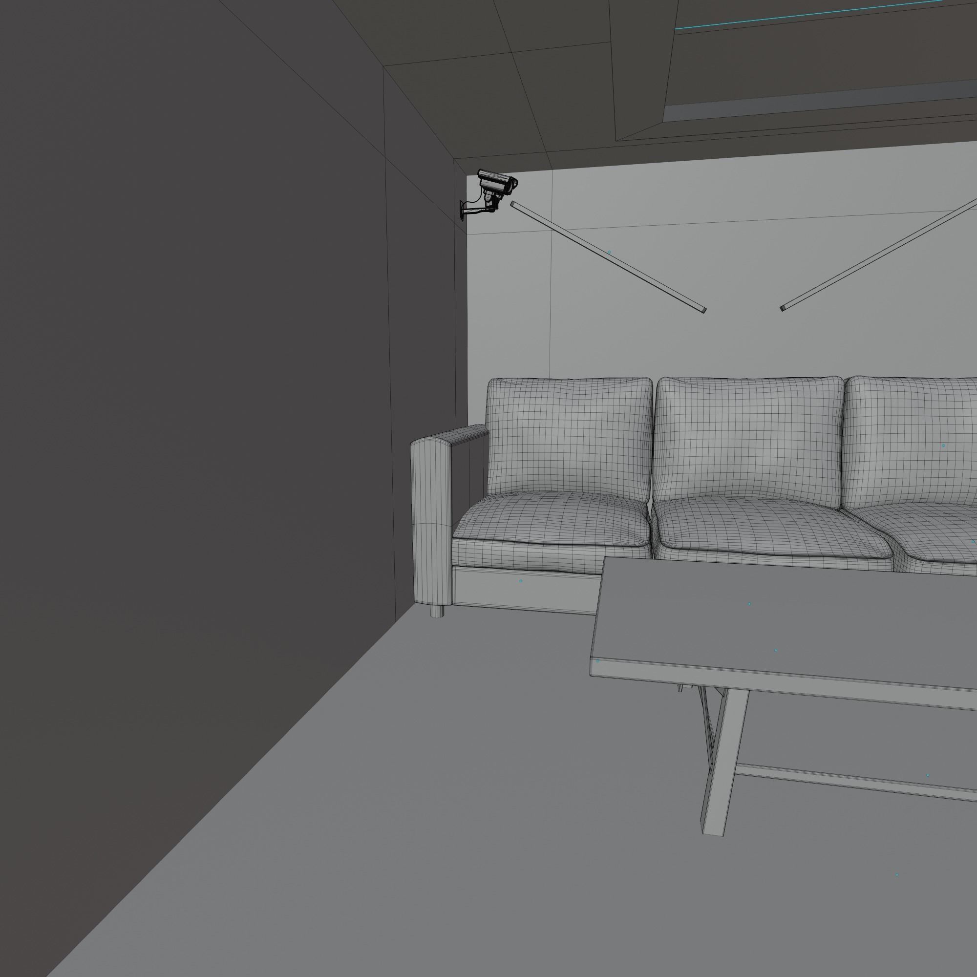 Loft Interior garage 3D model_14