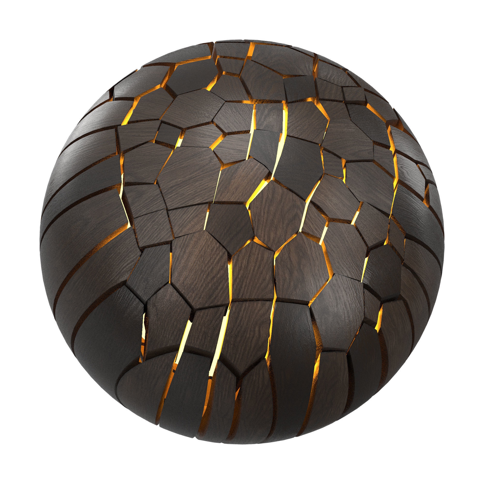 Wood shape light 3D model_5