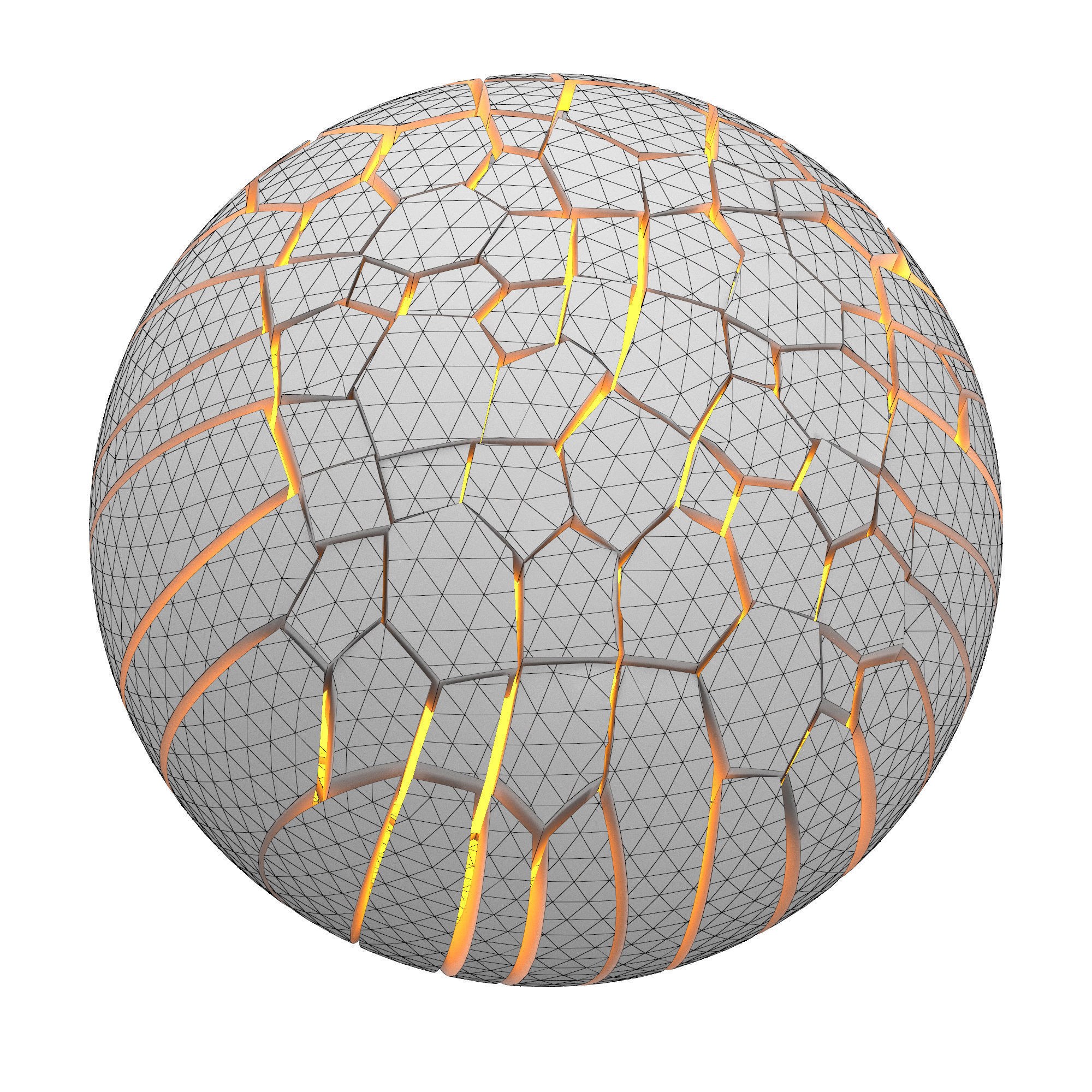 Wood shape light 3D model_7