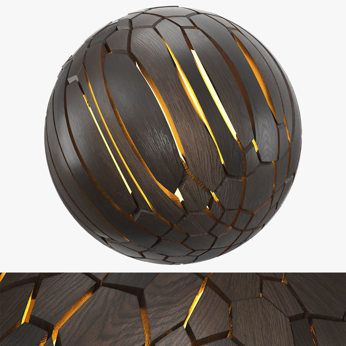 Wood shape light 3D model_8
