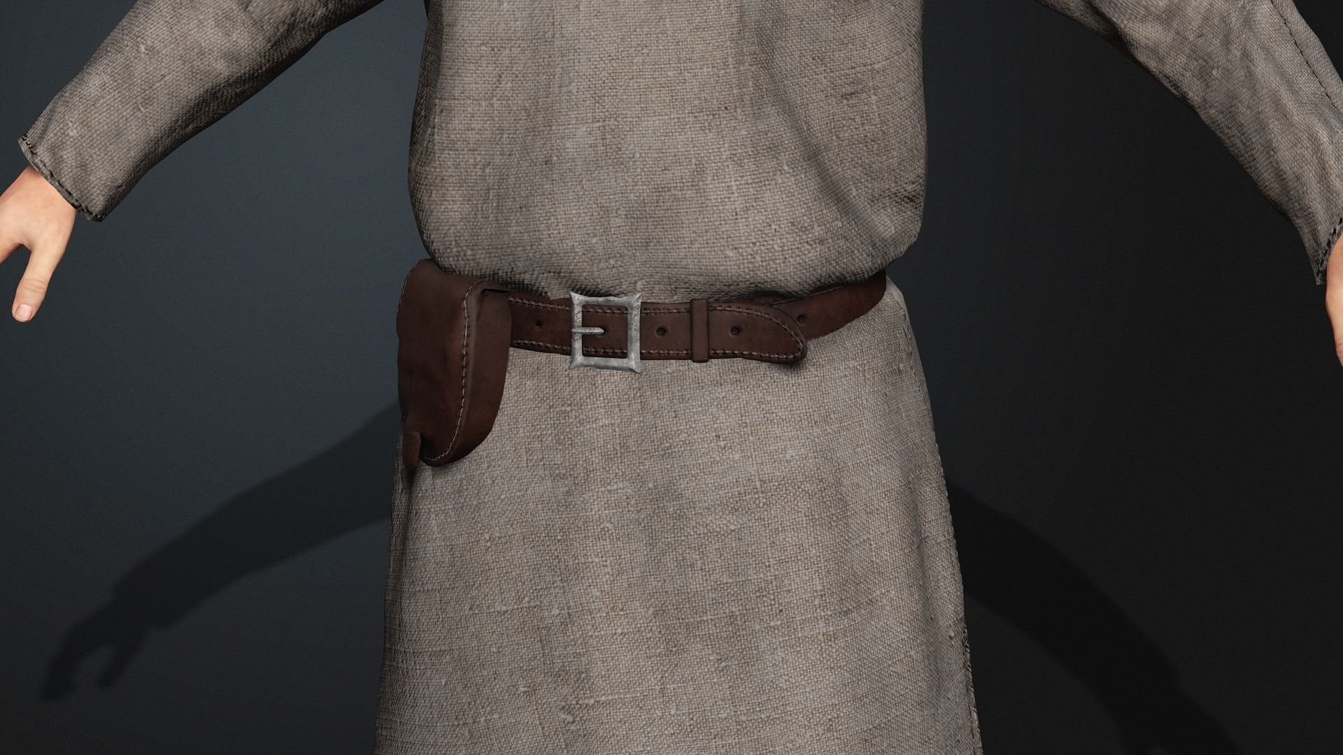 3D Medieval Character 01 Villager Town Folk Low-poly 3D model_4