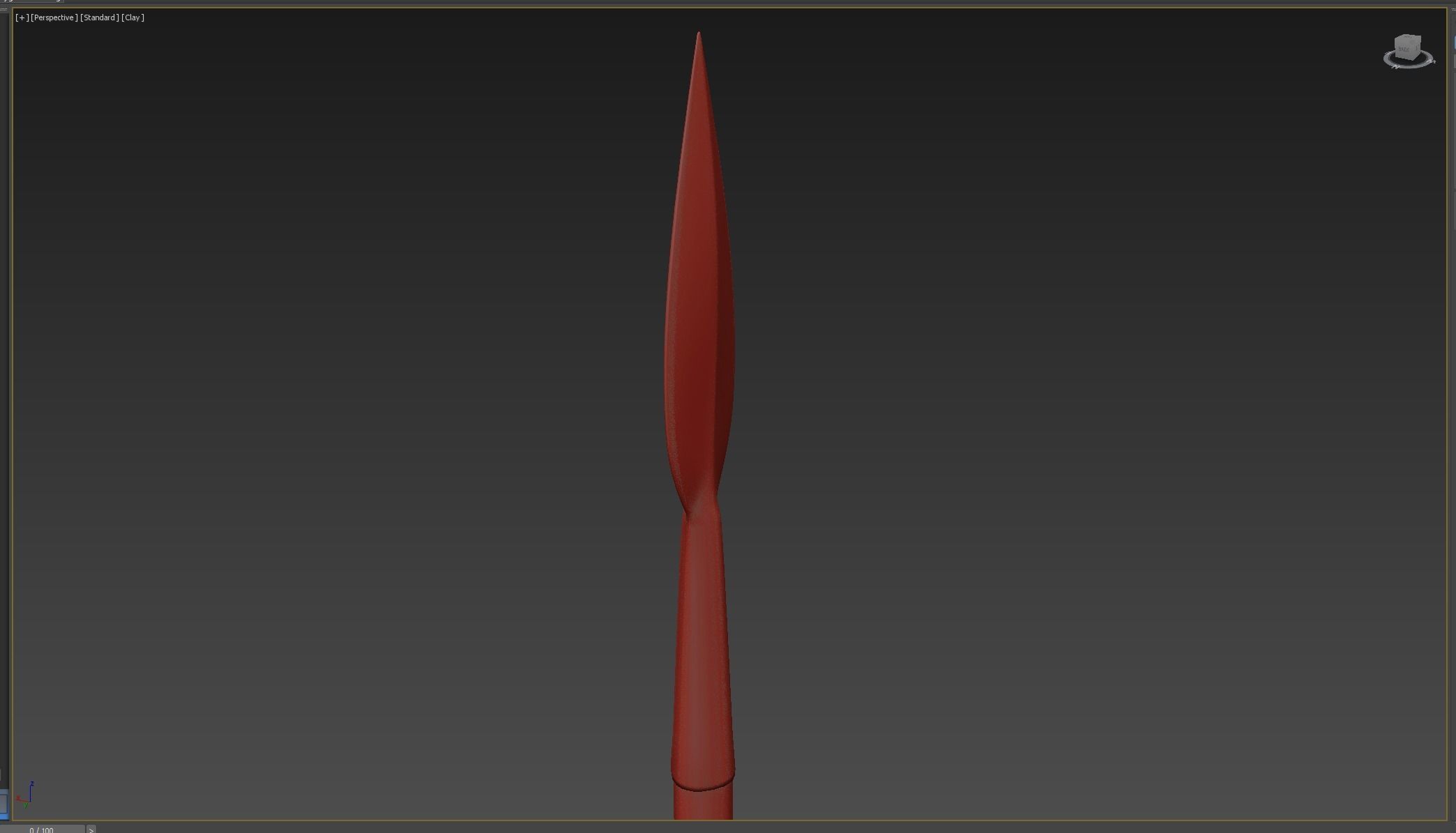 Medieval Spear Low-poly 3D model_6