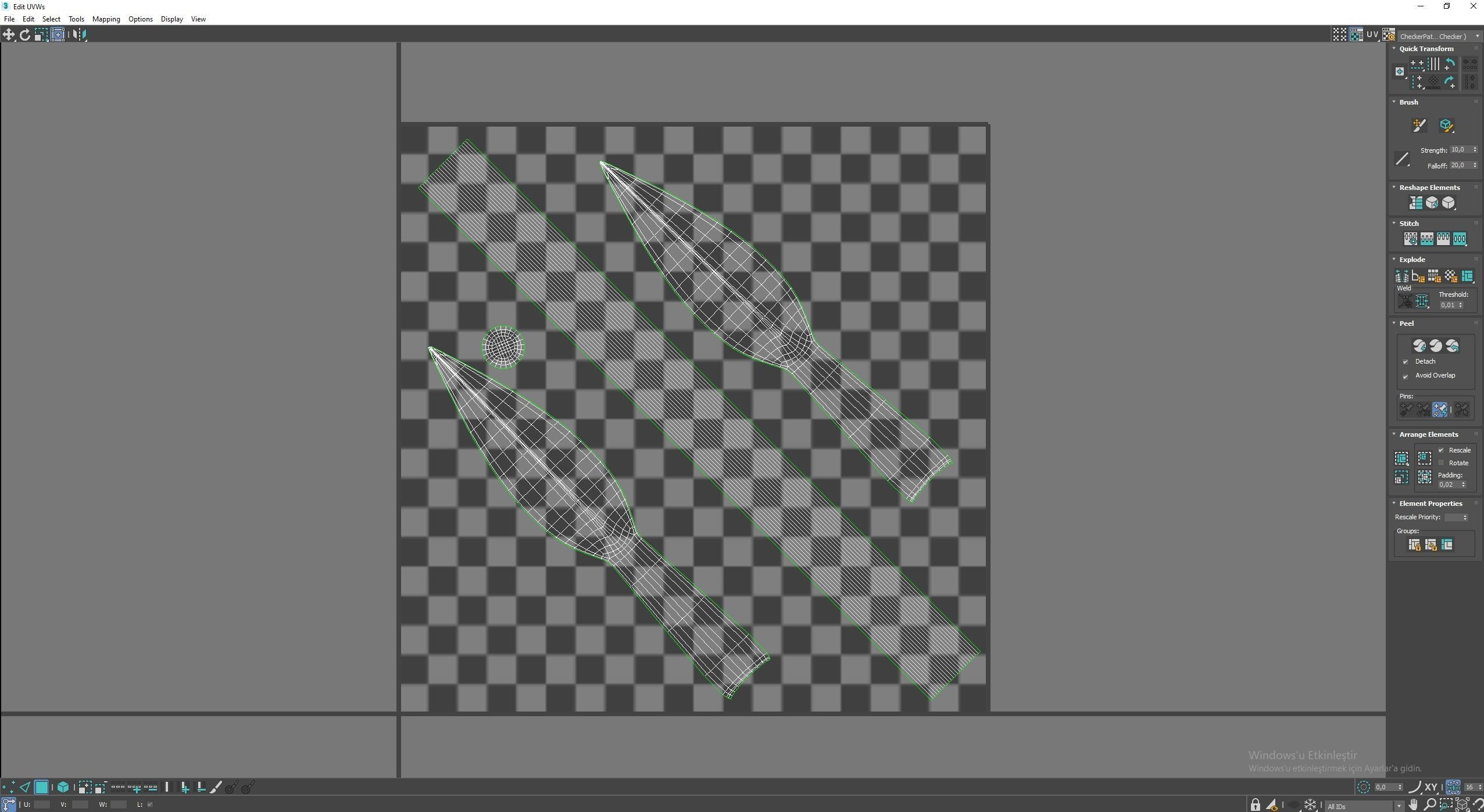 Medieval Spear Low-poly 3D model_7