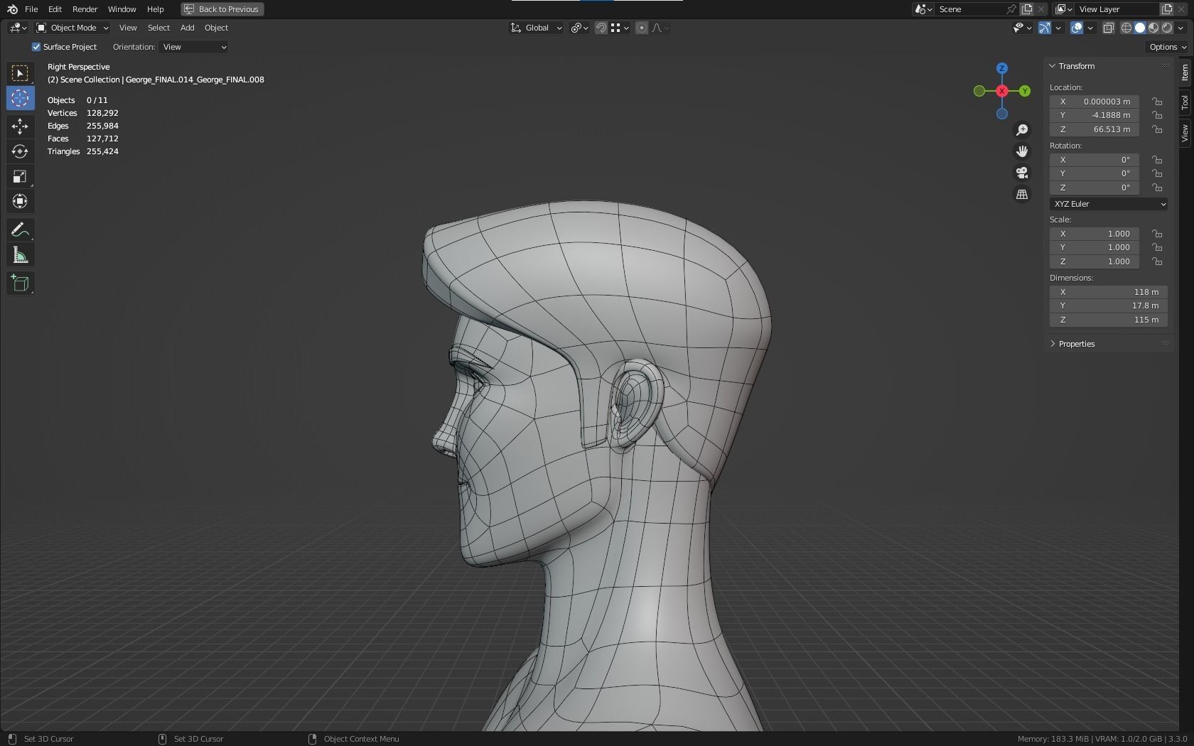 Mike cartoon Male Teen Character 3D model_21