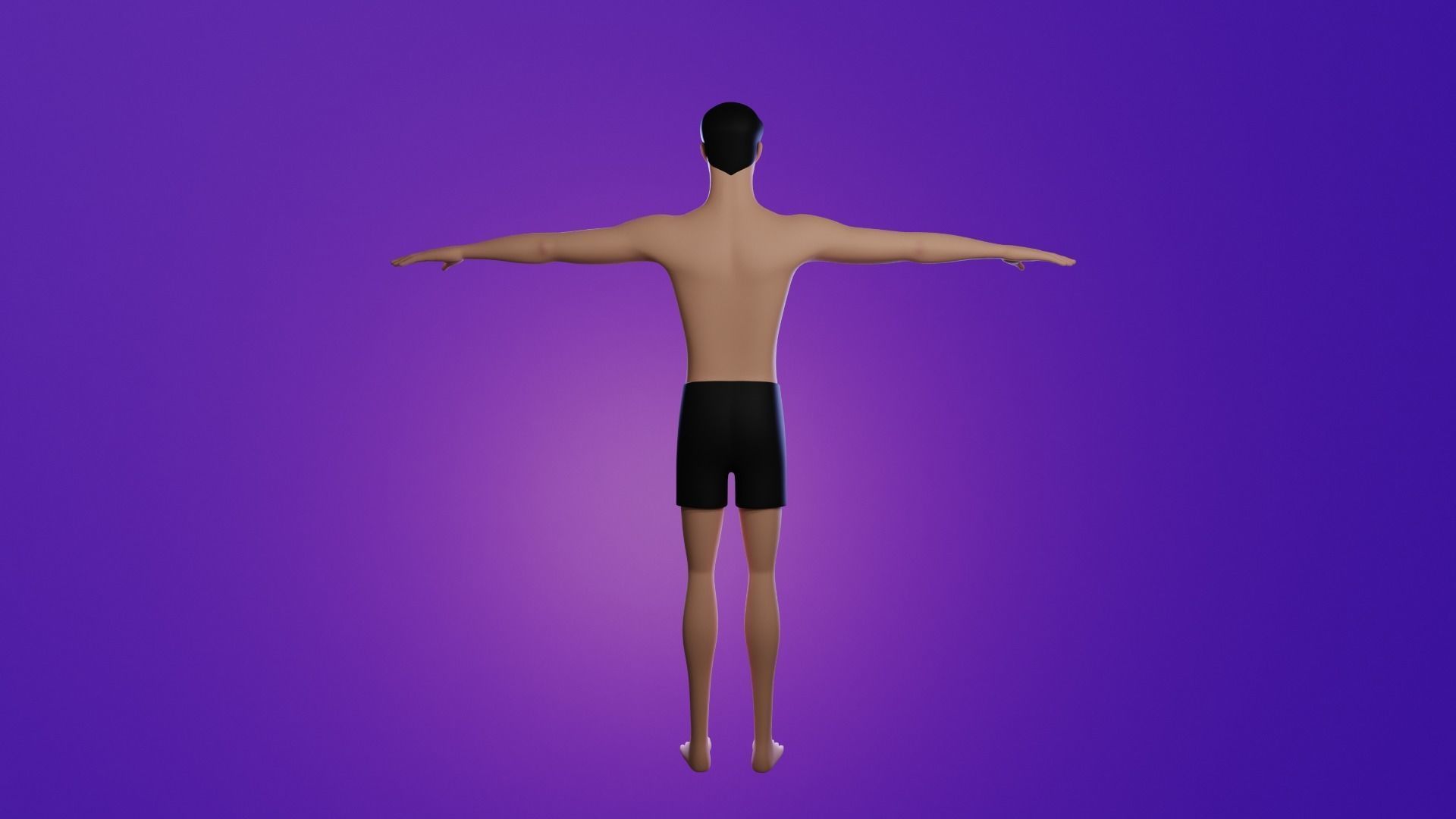 Mike cartoon Male Teen Character 3D model_5