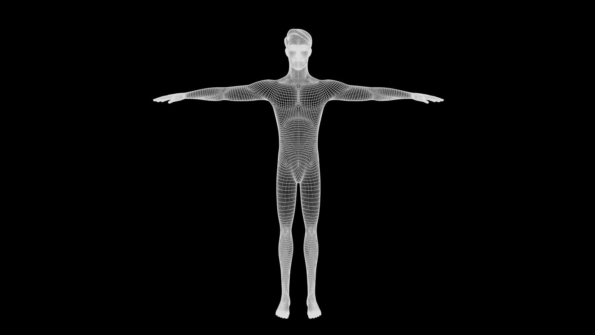 Mike cartoon Male Teen Character 3D model_45