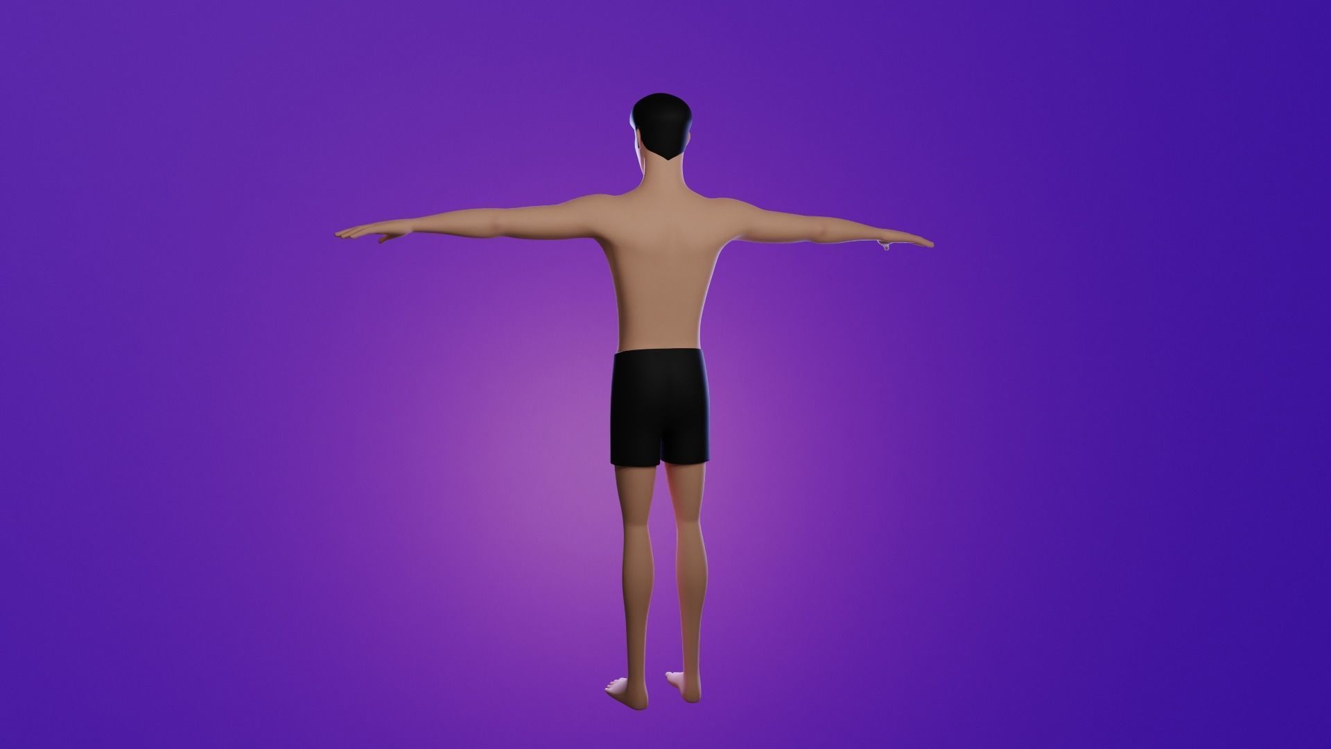 Mike cartoon Male Teen Character 3D model_4