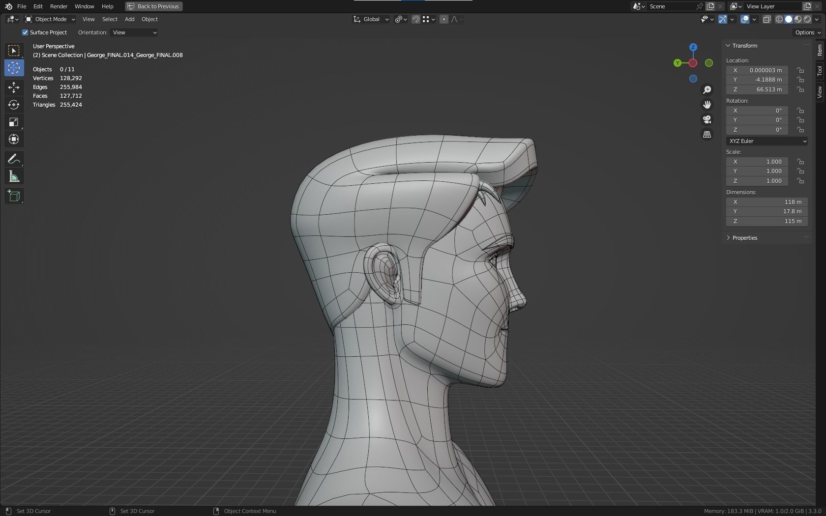 Mike cartoon Male Teen Character 3D model_25
