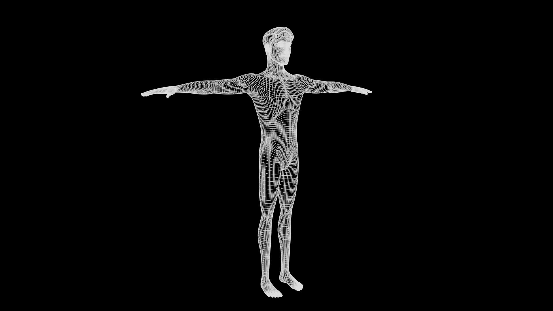 Mike cartoon Male Teen Character 3D model_51