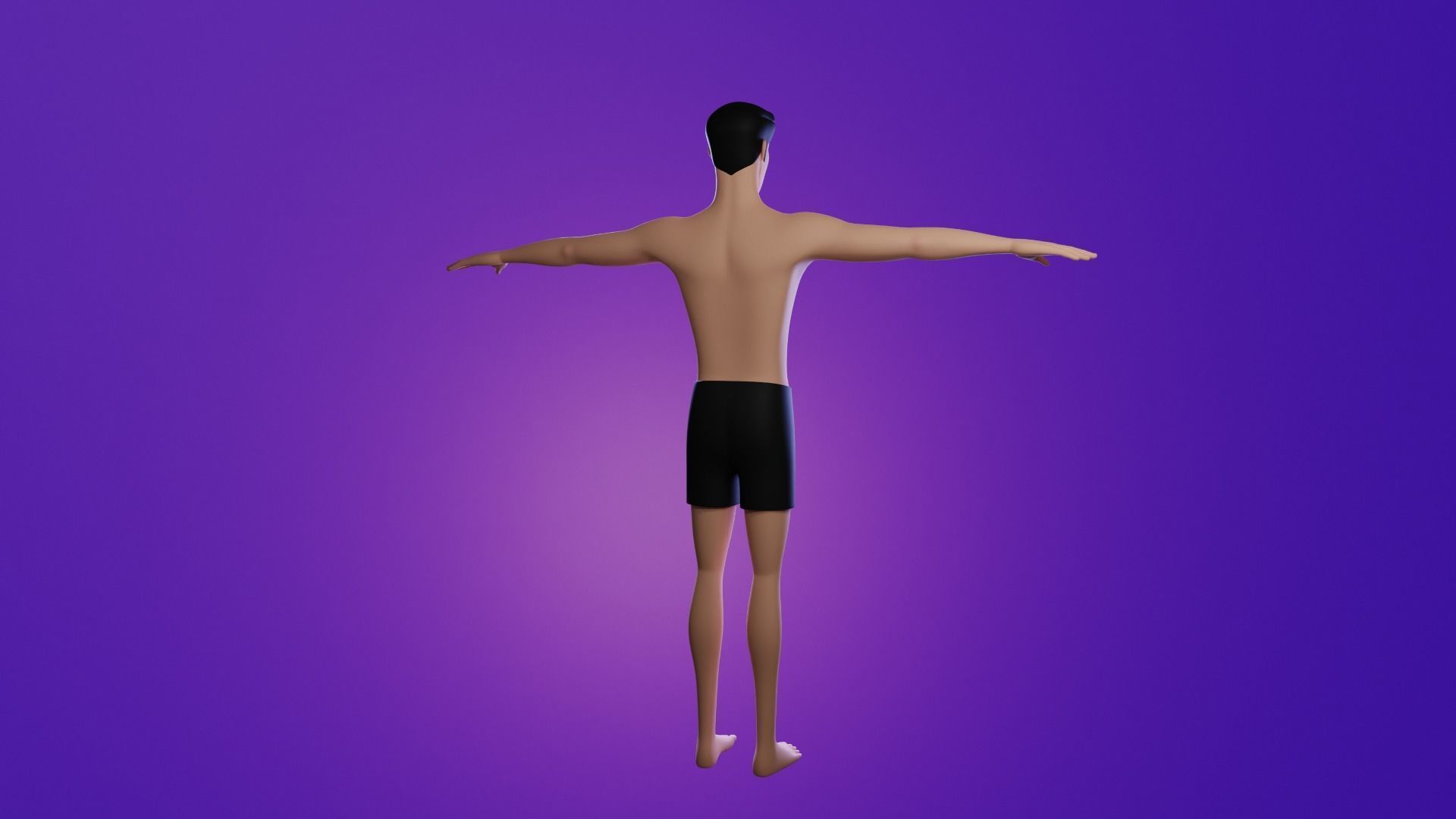 Mike cartoon Male Teen Character 3D model_6