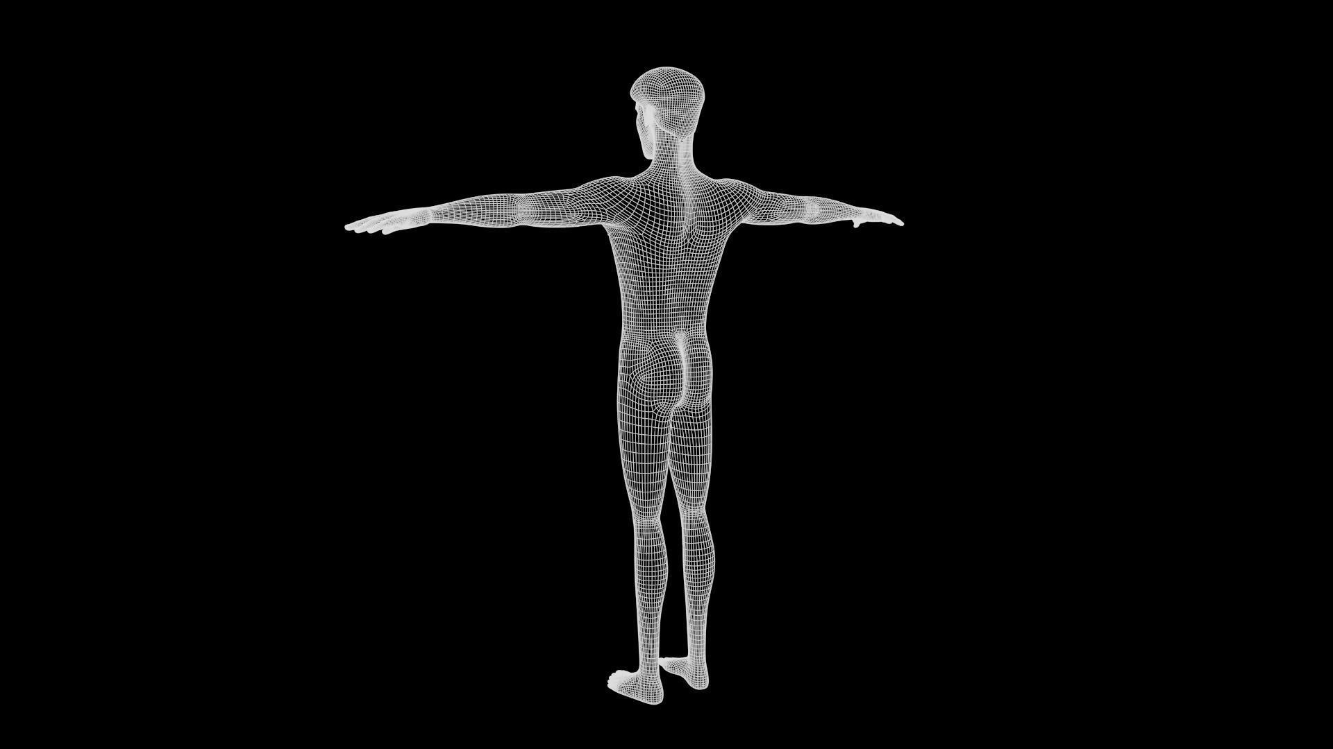 Mike cartoon Male Teen Character 3D model_48