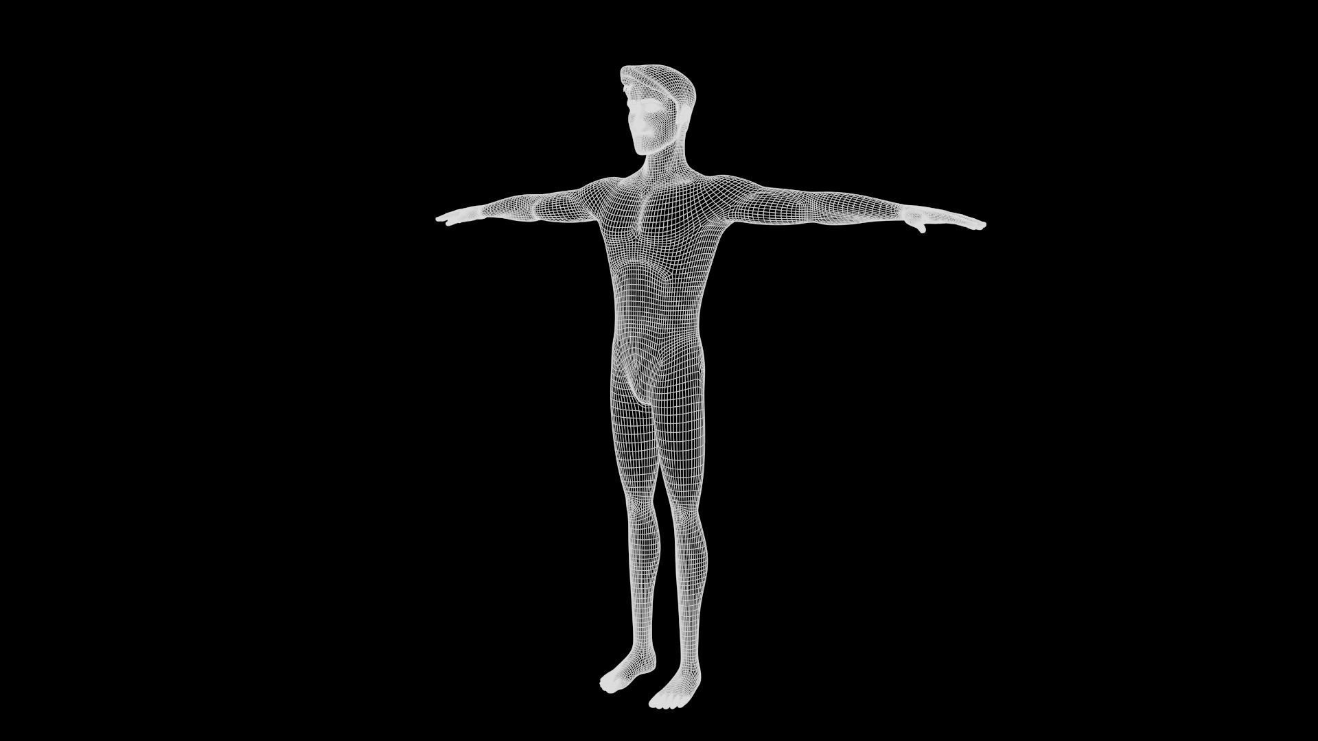 Mike cartoon Male Teen Character 3D model_46