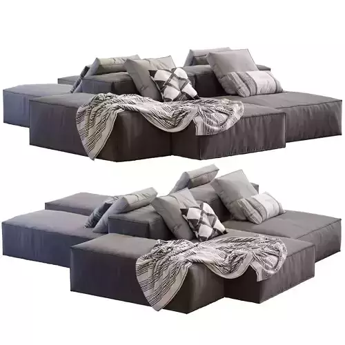 Sofa Extrasoft By Living Divani 3D model