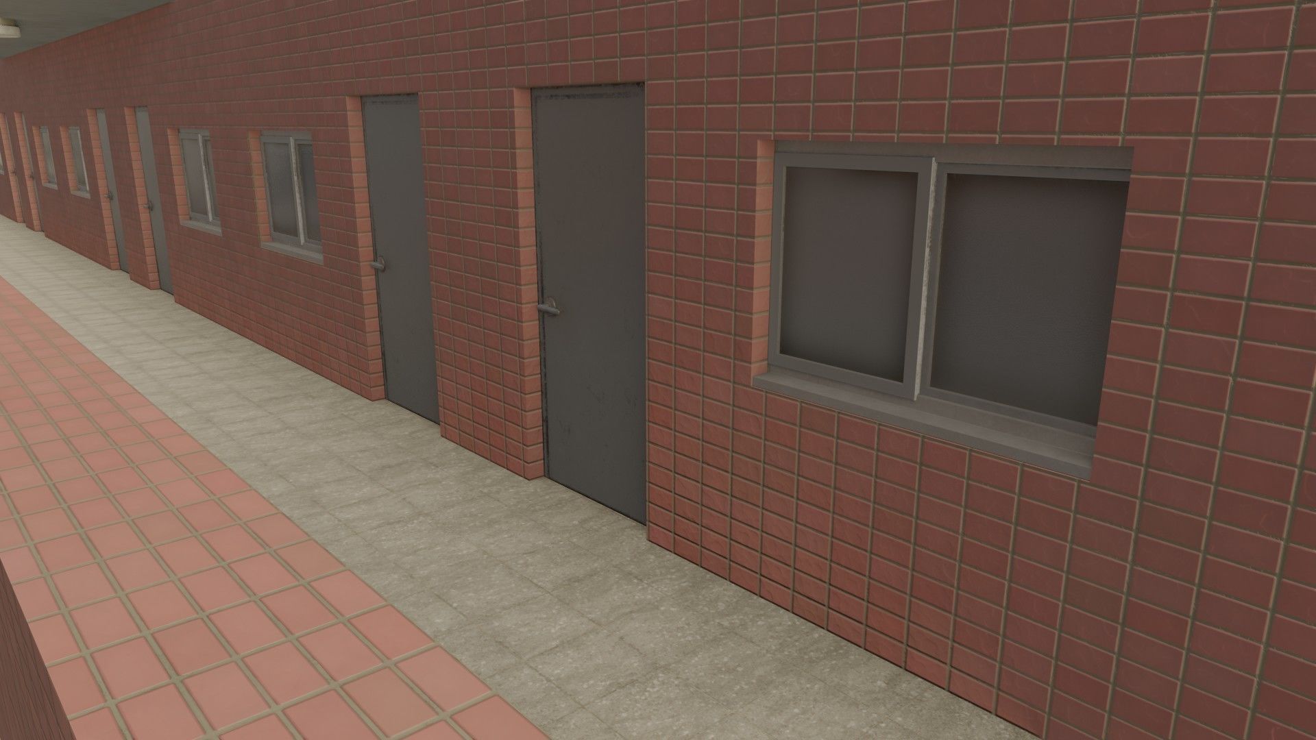 Apartment Building 03 Low-poly 3D model_3