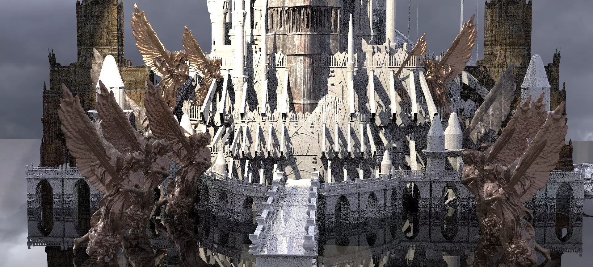 Halls of Zeus King of the gods Kit bash 3D model_0