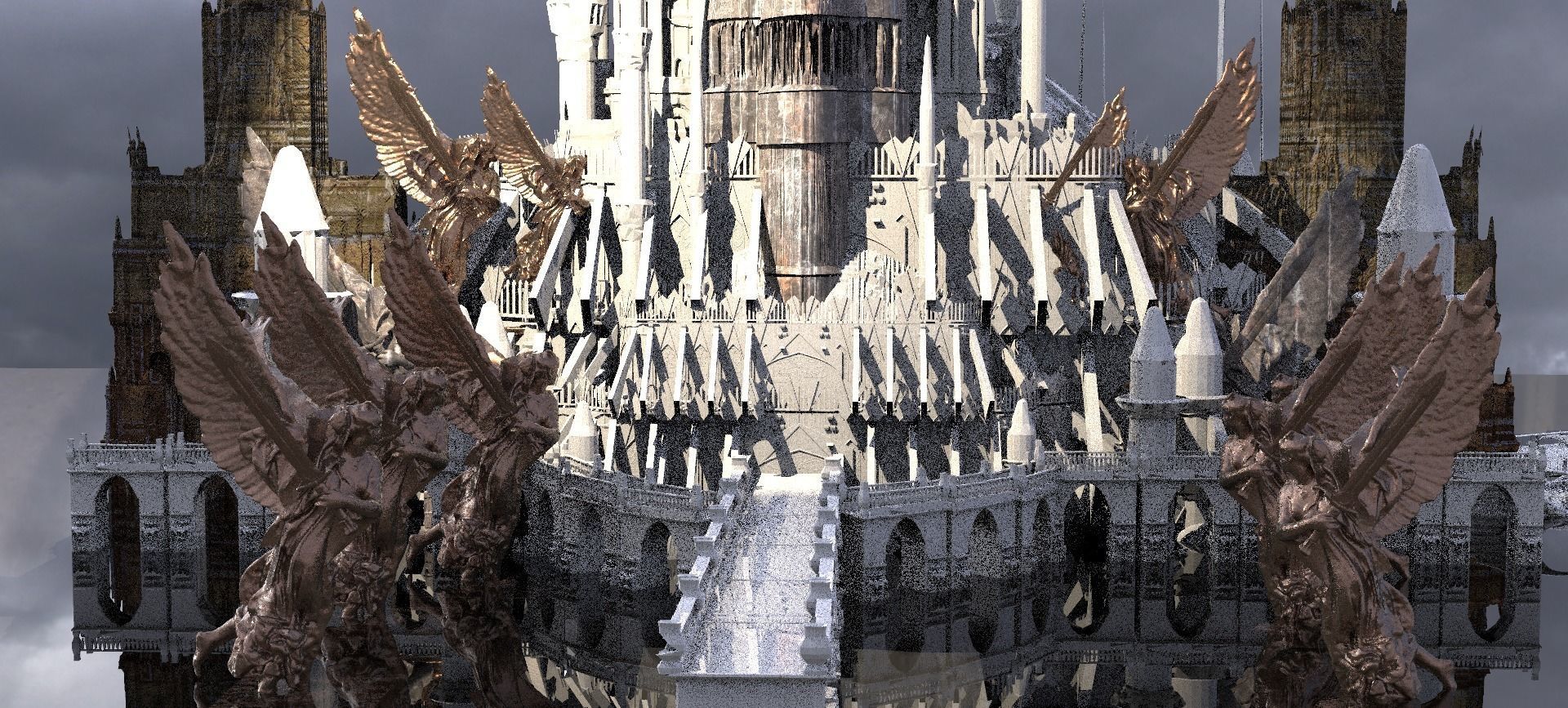 Halls of Zeus King of the gods Kit bash 3D model_1