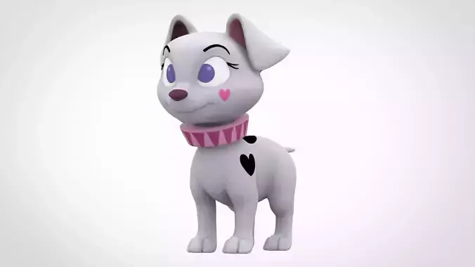 Rebecca  Low-poly 3D model