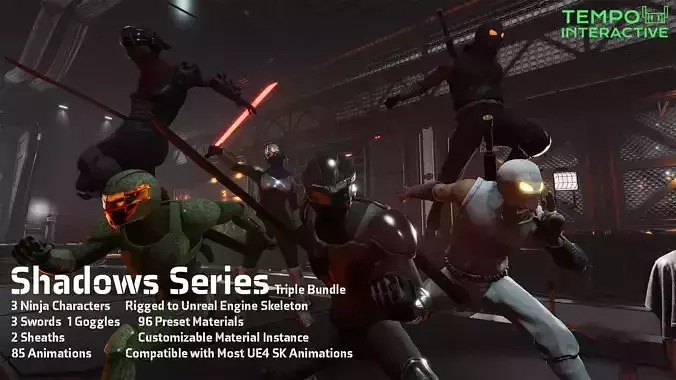 Shadow Series Pack Low-poly 3D model