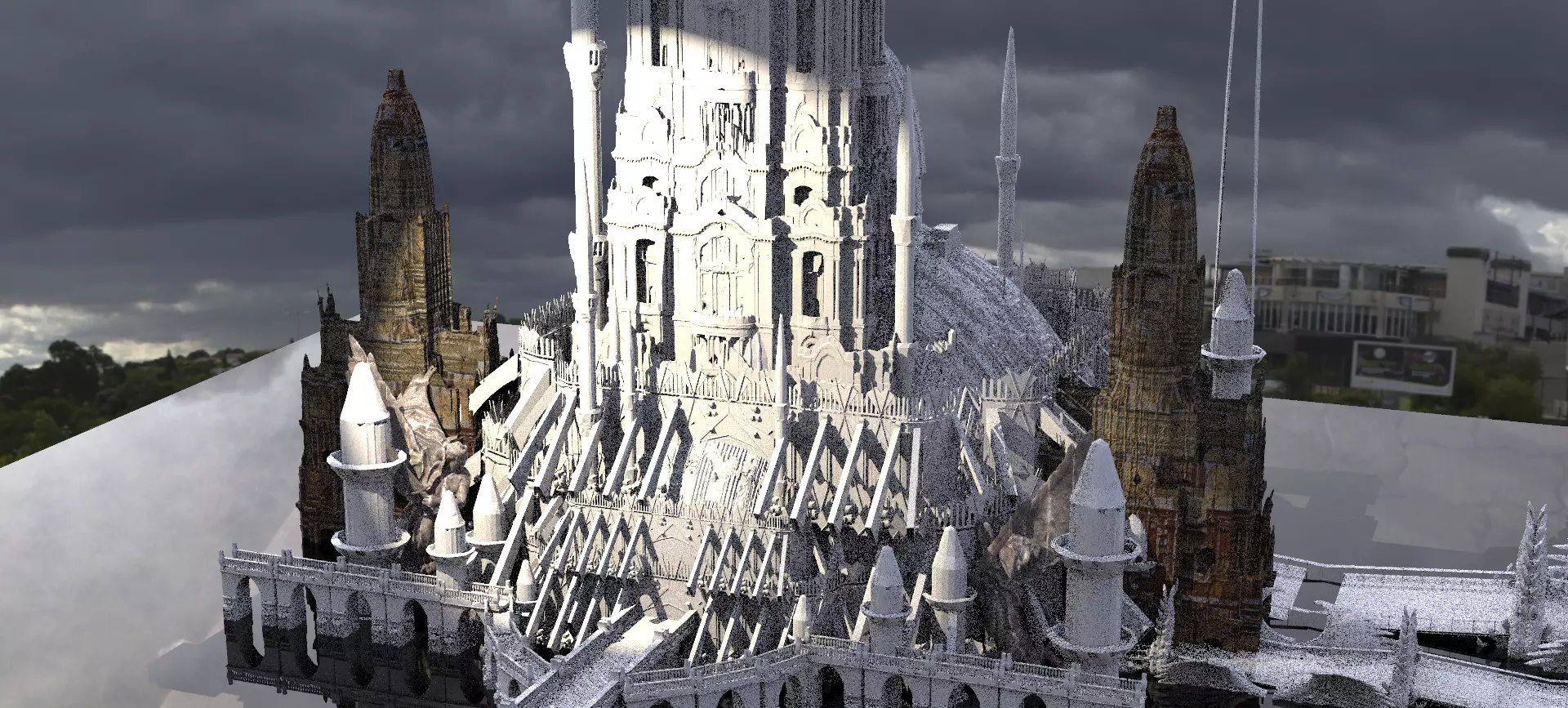 White Palace Emperors city 5 3D model_0