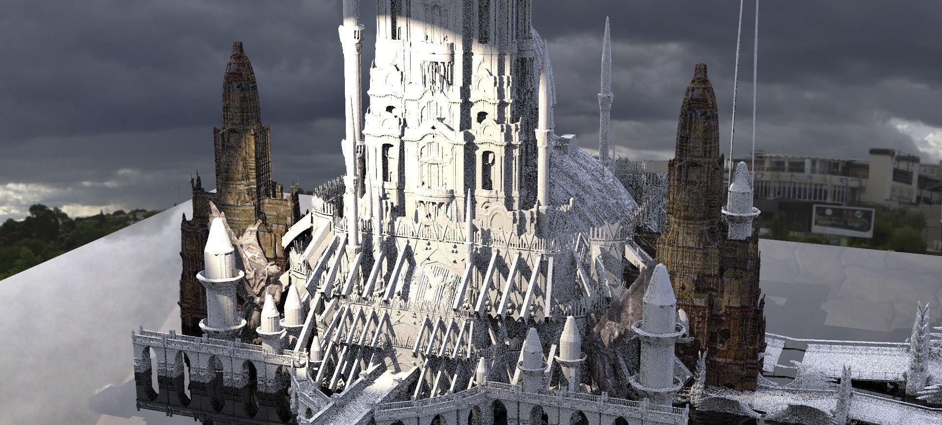 White Palace Emperors city 5 3D model_1