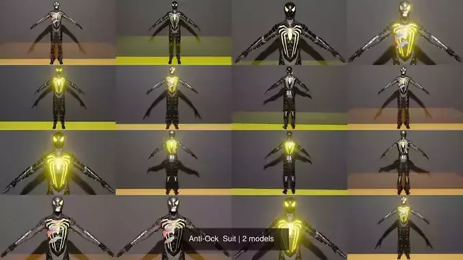 Anti-Ock  Suit 3D Model Collection