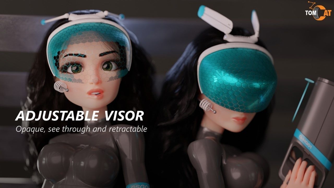 Groovy Space Girl - Rigged character for Blender and Unity Low-poly 3D model_17