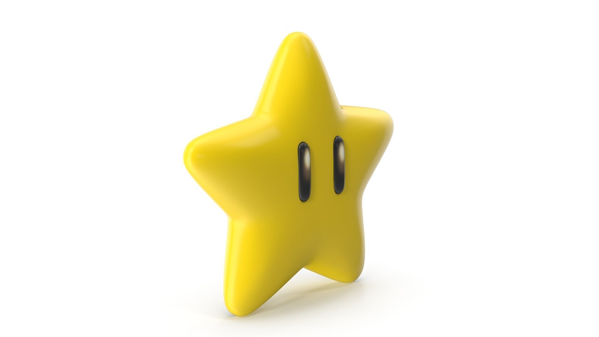 Mario Star Low-poly 3D model_2