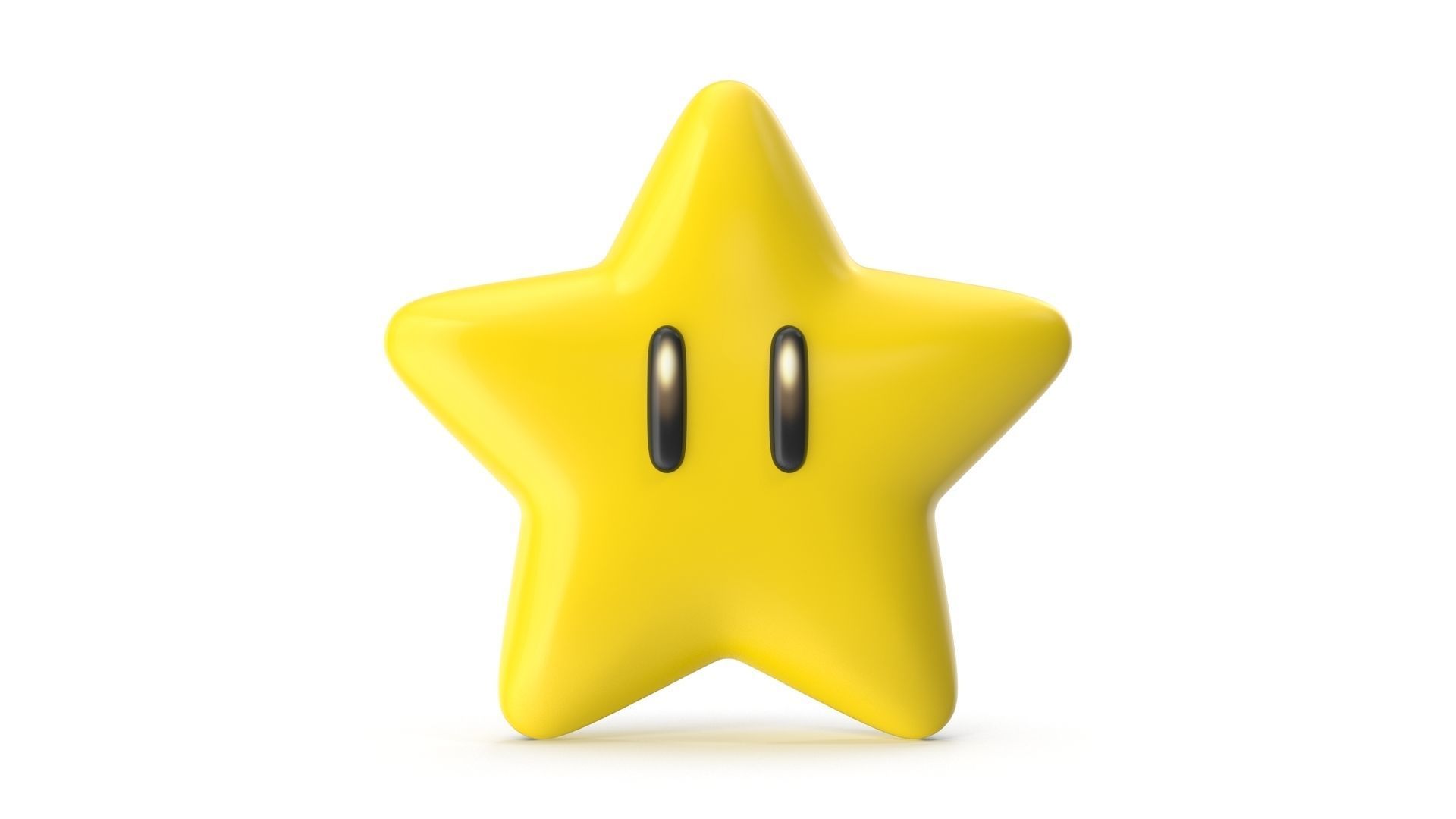 Mario Star Low-poly 3D model_1