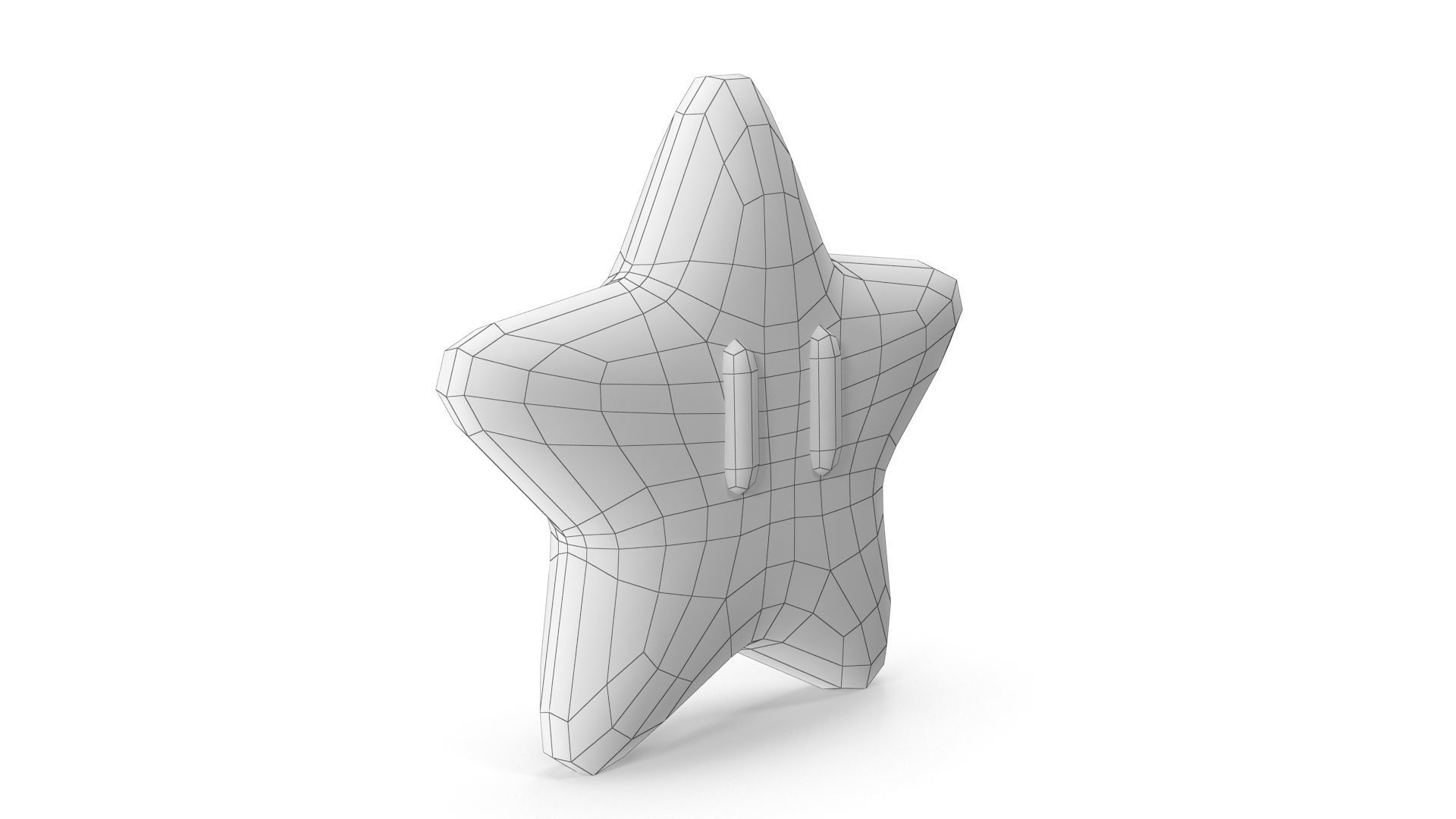 Mario Star Low-poly 3D model_6