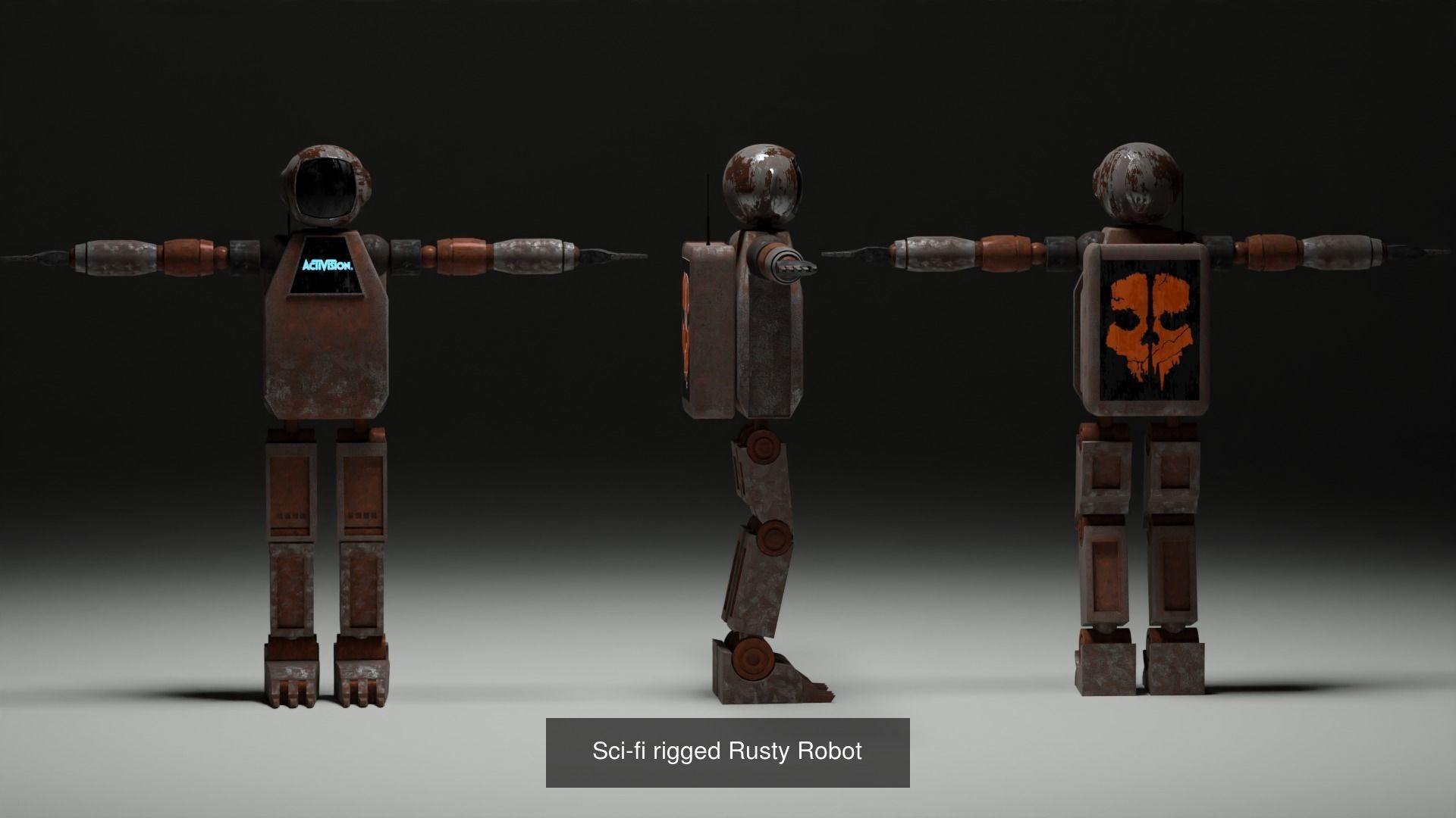 The 141 3D asset pack - call of duty short animated film assets 3D Model Collection_6